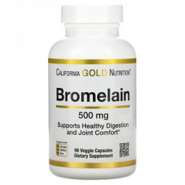 California Gold Nutrition Бромелайн (Bromelain) 500 мг 90 капсул
