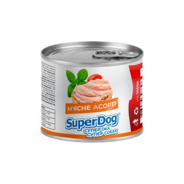 SuperDog паштет асорті 200 г (4823089348858) - зображення 1