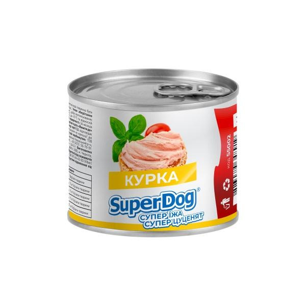 SuperDog паштет з куркою 200 г (4823089348919) - зображення 1