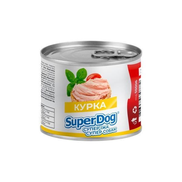 SuperDog паштет з куркою 200 г (4823089348872) - зображення 1