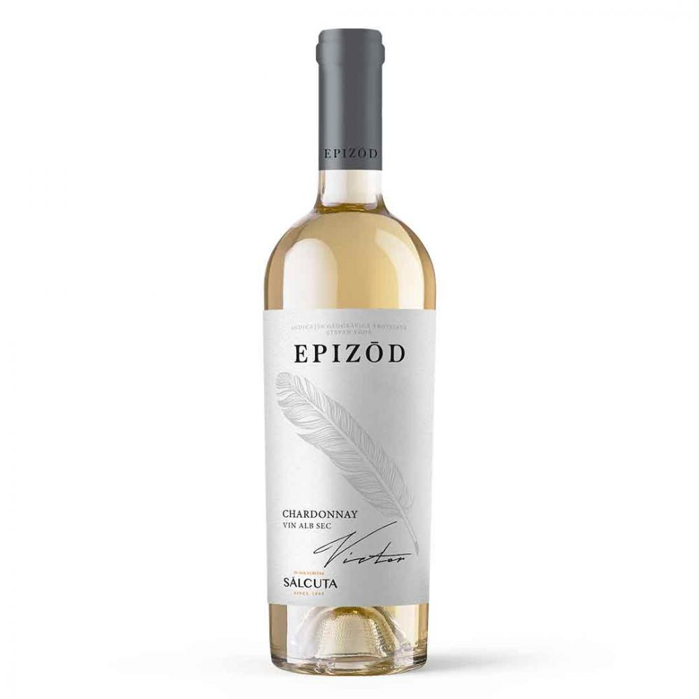 Salcuta Вино  Epizod Chardonnay біле сухе, 0,75 л (4840058011131) - зображення 1