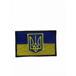 МОЛЛІ Шеврон-патч прапор з гербом на липучці INSHE-012 (INSHE-012)