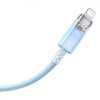 Baseus Explorer Series Fast Charging Cable Type-C to Lightning 20W 2m Blue (CATS010303) - зображення 3
