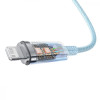 Baseus Explorer Series Fast Charging Cable Type-C to Lightning 20W 2m Blue (CATS010303) - зображення 5