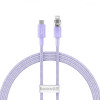 Baseus Explorer Series Fast Charging Cable Type-C to Lightning 20W 1m Purple (CATS010205) - зображення 1