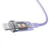 Baseus Explorer Series Fast Charging Cable Type-C to Lightning 20W 1m Purple (CATS010205) - зображення 5