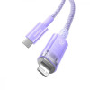 Baseus Explorer Series Fast Charging Cable Type-C to Lightning 20W 1m Purple (CATS010205) - зображення 6