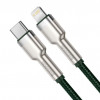 Baseus Cafule Series Metal Data cabel Type-C to Lightning PD 20W 1m Green (CATLJK-A06) - зображення 2