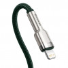 Baseus Cafule Series Metal Data cabel Type-C to Lightning PD 20W 1m Green (CATLJK-A06) - зображення 5