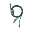Baseus Flash Series 3-in-1 Fast Charging Data cabel 66W 1.2m Green (CA1T3-06) - зображення 4