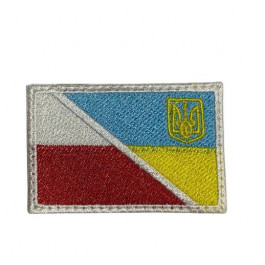 МОЛЛІ Шеврон-патч прапор на липучці Україна та Польща INSHE-050 (INSHE-050)