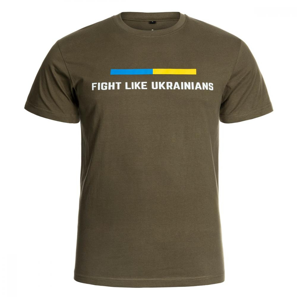 Voyovnik Футболка T-Shirt  Fight Like Ukrainians - Olive L - зображення 1