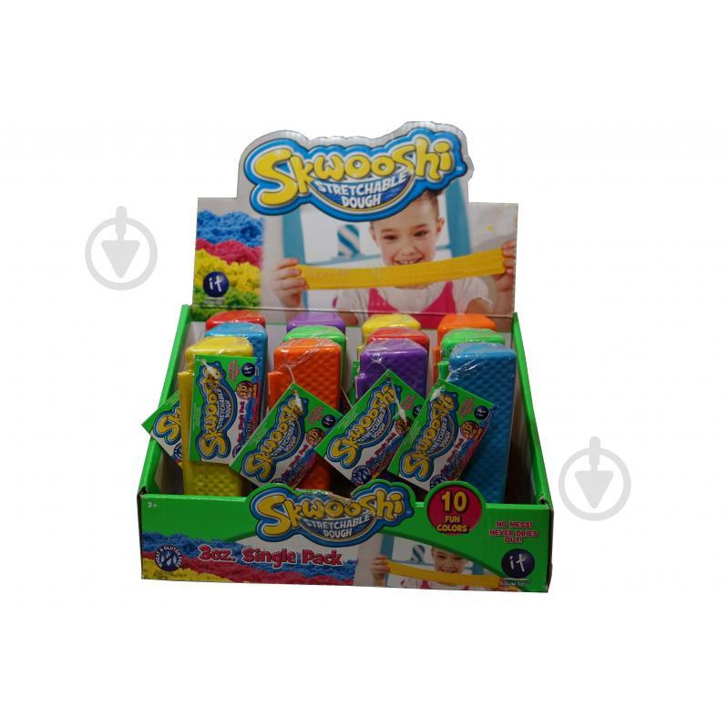 Irwin Toy Масса для лепки SKWOOSHI, 1 цвет в упаковке (в ассорт.) (30003) - зображення 1