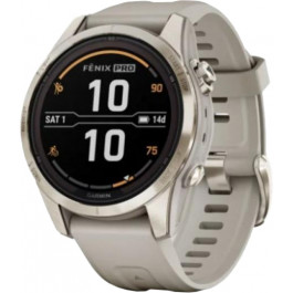 Garmin Fenix 7S Pro Sapphire Solar Soft Gold w. Light Sand Band (010-02776-14/15)