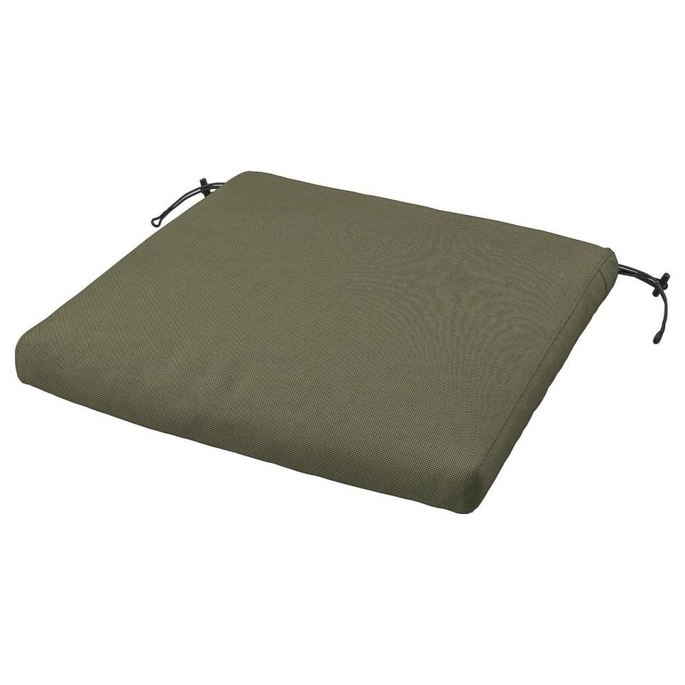 IKEA FROSON Накрийте подушку стільця, зовнішній / темно-бежево-зелений (504.793.34) - зображення 1