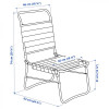IKEA STRANDON, 905.227.69, Пляжний крісло, білий зелений, синій - зображення 6