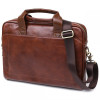 Vintage Містка чоловіча сумка для ноутбука з високоякісної шкіри коричневого кольору  (20470) - зображення 2