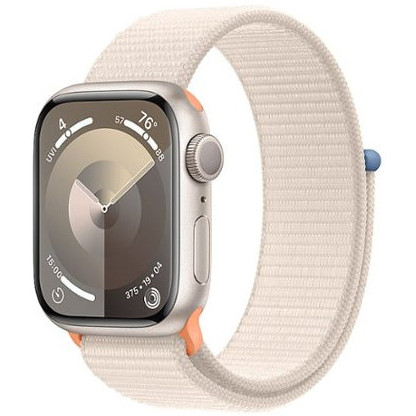 Apple Watch Series 9 GPS 41mm Starlight Aluminum Case w. Starlight S. Loop (MR8V3) - зображення 1