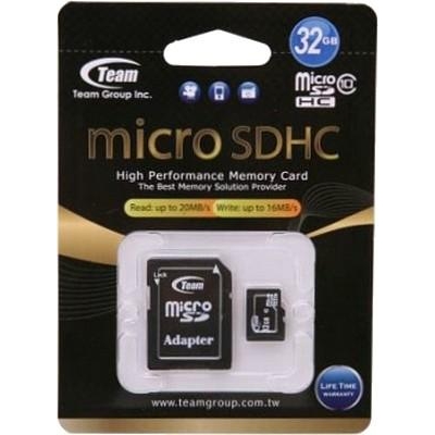 TEAM 32 GB microSDHC Class 10 + SD Adapter TUSDH32GCL1003 - зображення 1