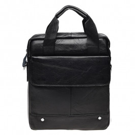 Borsa Leather Чоловіча сумка планшет  чорна (K18859-black)