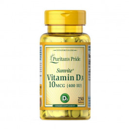   Puritan's Pride Vitamin D3 400 IU (250 tab)