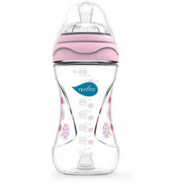 Nuvita Бутылочка для кормления Mimic 250мл. 3м+ Антиколиковая, розовая (NV6030Pink)