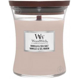 WoodWick Свічка ароматична  Medium Vanilla Sea Salt 275 г (5038581055299)