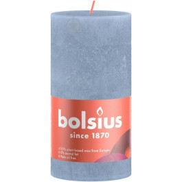 Bolsius Свічка Рустик стовпчик SHINE 130/68 блакитна (8717847156198)