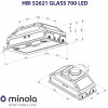 Minola HBI 52621 WH GLASS 700 LED - зображення 10