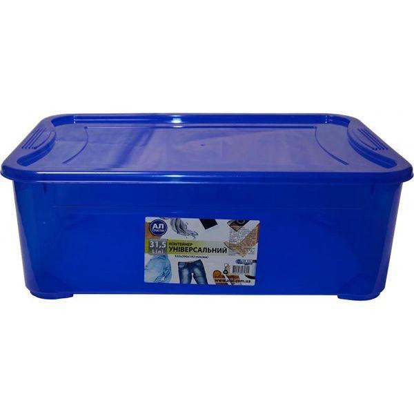 Ал-Пластик Контейнер для зберігання пластиковий  «Easy Box» 31.5 л синій 192x555x390 мм (4820143571894) - зображення 1
