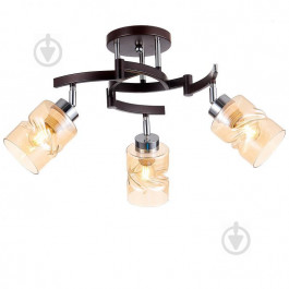   Victoria Lighting Стельова люстра 3x60 Вт Е27 хром/венге Will/PL3