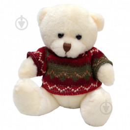 Devilon Мягкая игрушка  Медвежонок в свитере белый 15 см 395018