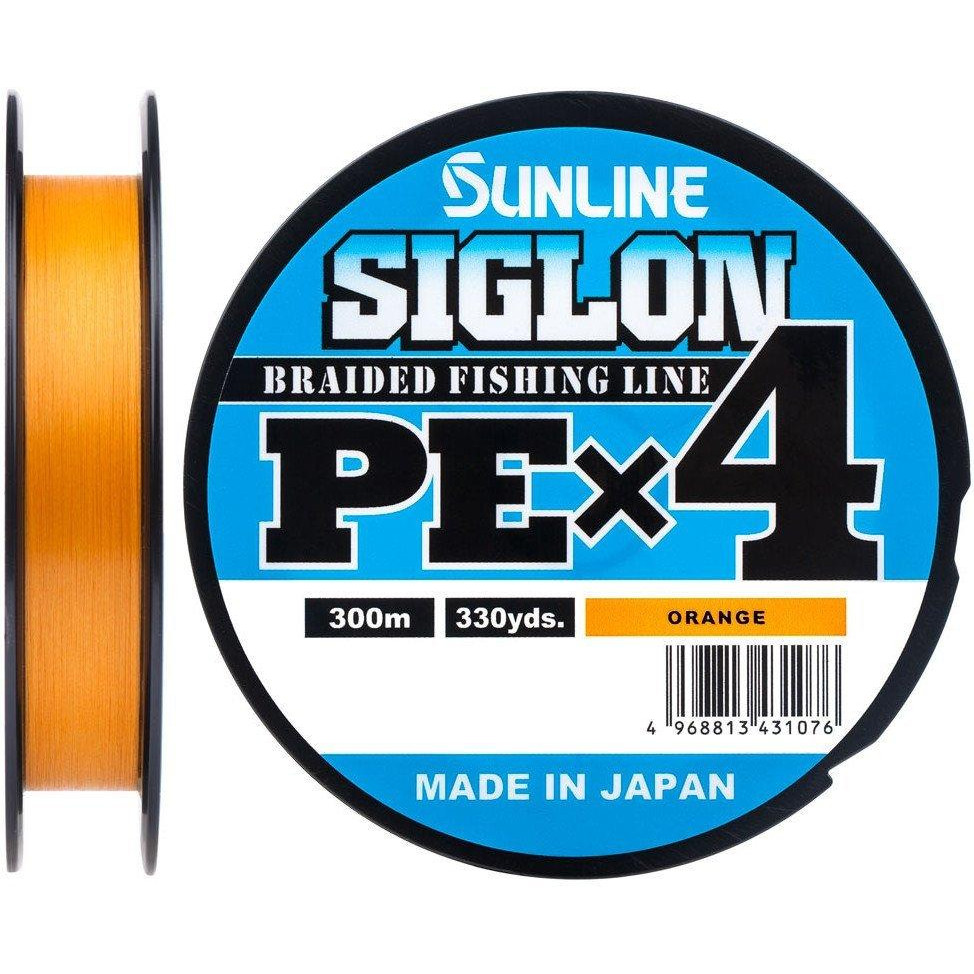 Sunline Siglon PE X4 / Orange / #2.5 / 0.270mm 300m 18.5kg - зображення 1