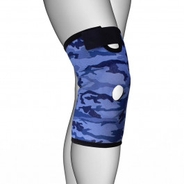 ARMOR Бандаж для колінного суглоба і зв'язок, закритий, роз'ємний, синій-M (ARK-2101-M)