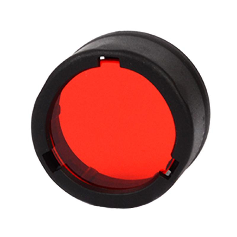 Nitecore Диффузор фильтр для фонарей  NFR23 (22-23mm), красный - зображення 1