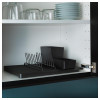 IKEA РИННИГ, 793.237.09 - Посудная сушилка-полка, сушилка для тарелок, Столовые приборы, черный - зображення 2