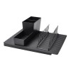 IKEA РИННИГ, 793.237.09 - Посудная сушилка-полка, сушилка для тарелок, Столовые приборы, черный - зображення 3
