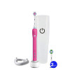 Oral-B D16 Pro 750 3DWhite Pink Stand 3 насадки - зображення 1