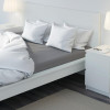 IKEA ULLVIDE простыня с резинкой, 160x200, серый (303.369.54) - зображення 2