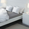 IKEA ULLVIDE простыня с резинкой, 160x200, серый (303.369.54) - зображення 9