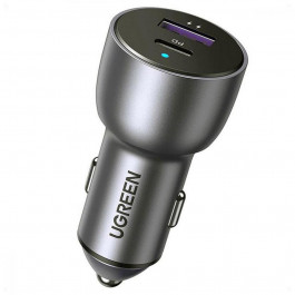 UGREEN CD213 36W 2xUSB Type-C PD Fast Car Charger Space Grey (60980)