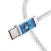 Baseus Dynamic Series Fast Charging Data Cable Type-C to Type-C 100W 2m White (CALD000302) - зображення 6