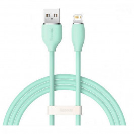 Baseus Jelly Liquid Silica Gel Fast Charging Data Cable USB to Lightning 2m Green (CAGD000106)