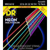 DR Струны для акустической гитары  NMCA2-12 Hi-Def Neon Multi-Color K3 Coated Acoustic Guitar Strings 1 - зображення 1