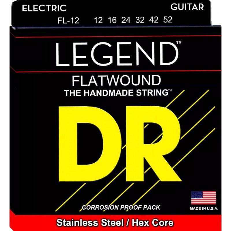 DR FL-12 Legend Flatwound Medium Electric Guitar Strings 12/52 - зображення 1