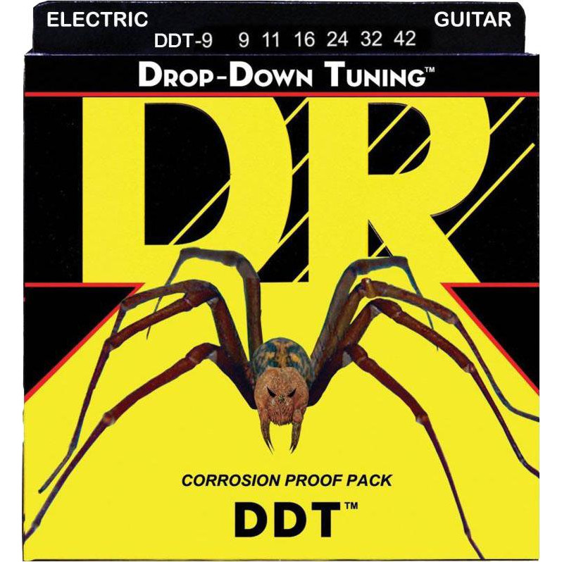 DR DDT-9 Drop-Down Tuning Nickel Plated Light Electric Strings 9/42 - зображення 1