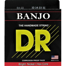 DR BA-10 Tenor Banjo Nickel Plated Strings 10/31