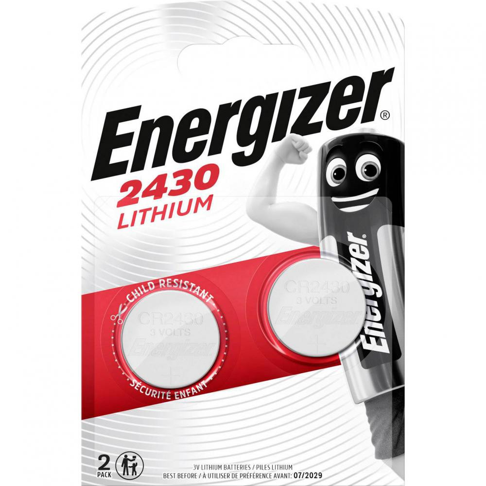 Energizer CR2430 bat(3B) Lithium 2шт (E300830303) - зображення 1