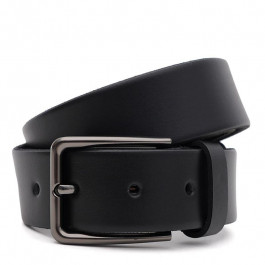 Borsa Leather Ремінь брючний чоловічий шкіряний чорний  125v1fx70-black