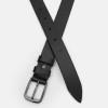 Borsa Leather Ремінь брючний чоловічий шкіряний чорний  115v1fx75-black - зображення 2